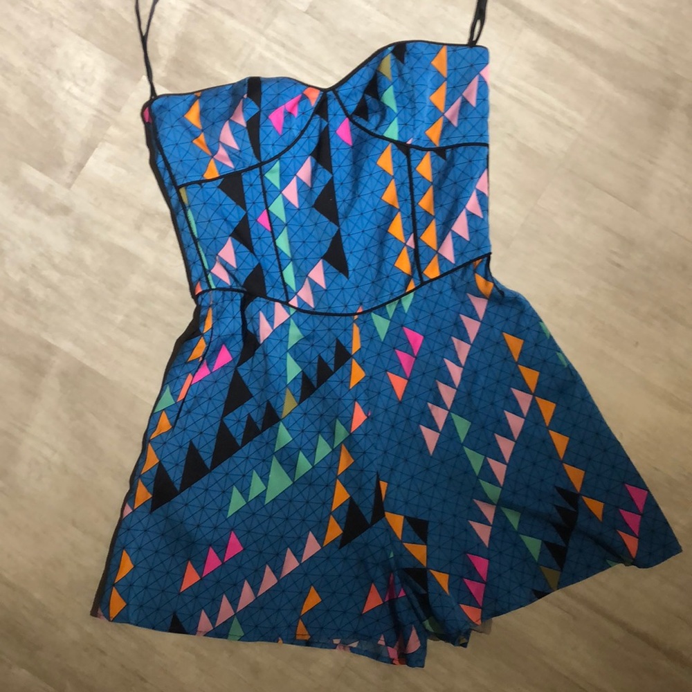 Mara Hoffman stretch silk romper size 8